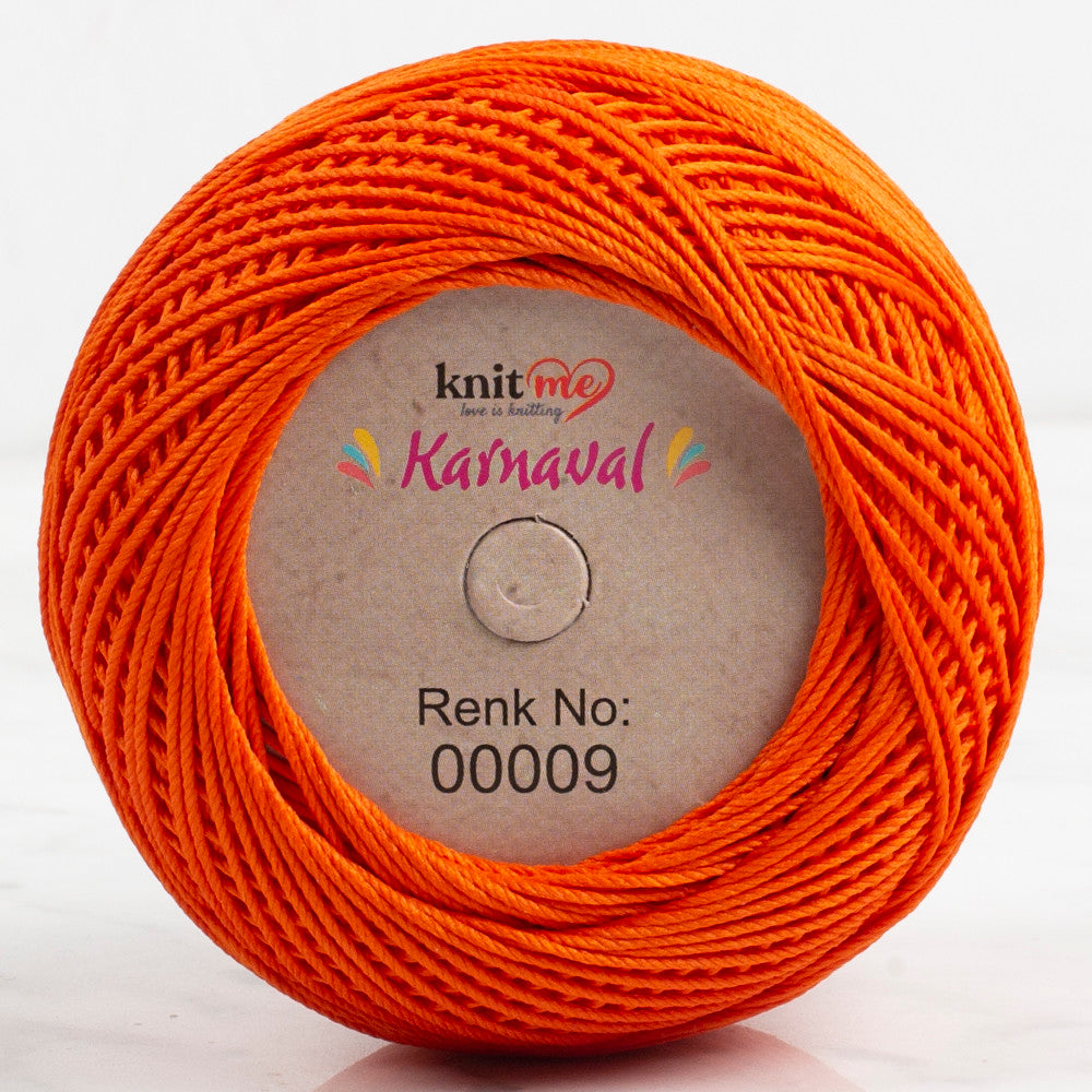 Knit Me Karnaval Knitting Yarn, Orange - 00009