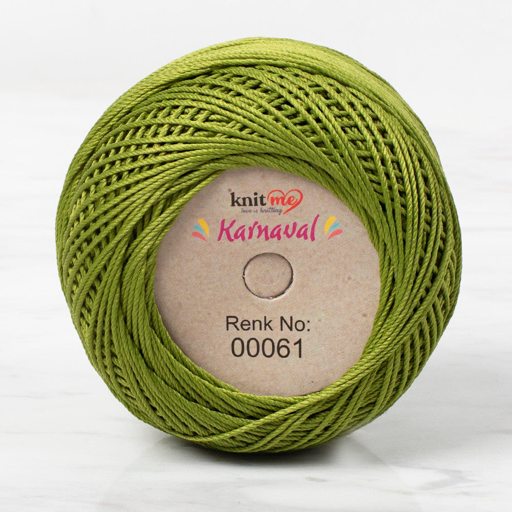 Knit Me Karnaval Knitting Yarn, Green - 00061