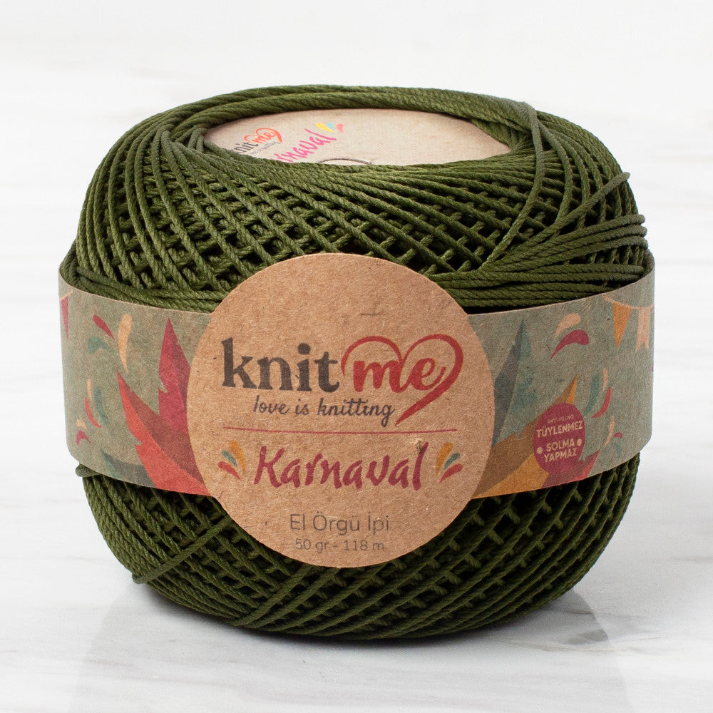 Knit Me Karnaval Knitting Yarn, Navy Green  - 00062