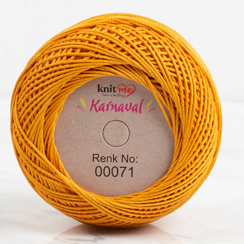 Knit Me Karnaval Knitting Yarn, Mustard - 00071