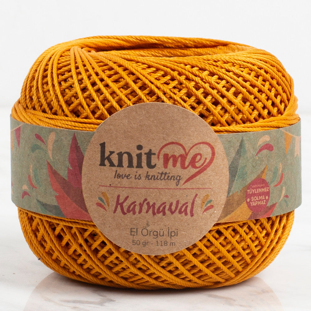 Knit Me Karnaval Knitting Yarn, Mustard - 00073