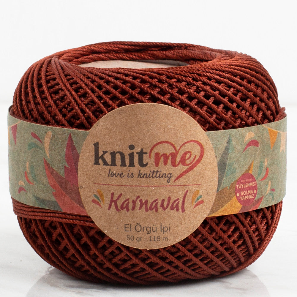 Knit Me Karnaval Knitting Yarn, Brown - 00079
