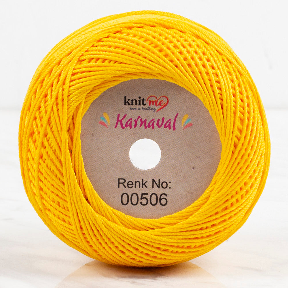 Knit Me Karnaval Knitting Yarn, Yellow - 00506