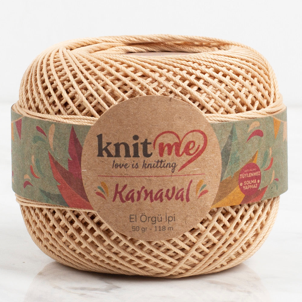 Knit Me Karnaval Knitting Yarn, Beige - 01778
