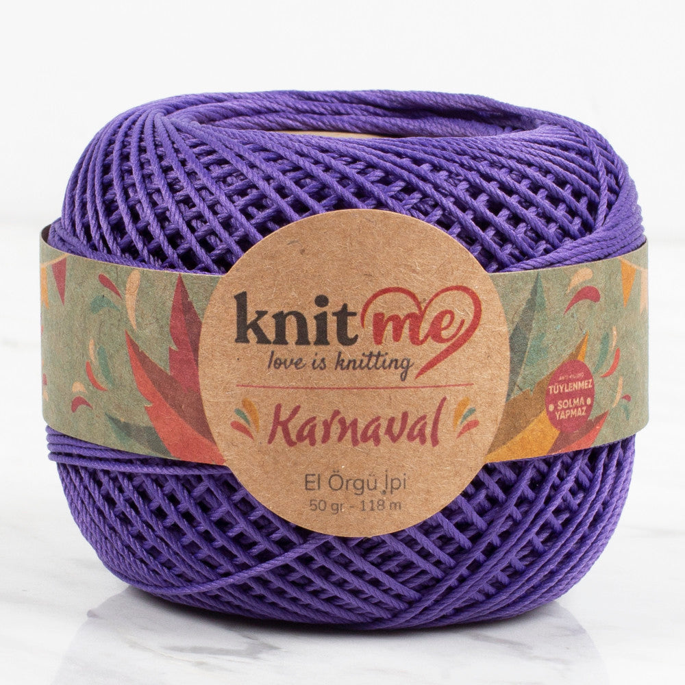 Knit Me Karnaval Knitting Yarn, Dark Purple - 01823