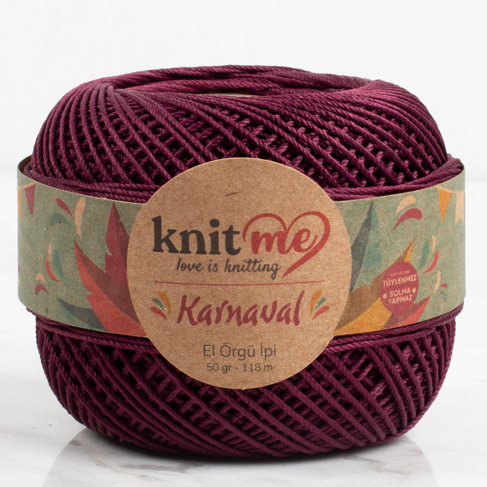 Knit Me Karnaval Knitting Yarn, Aubergine - 01851