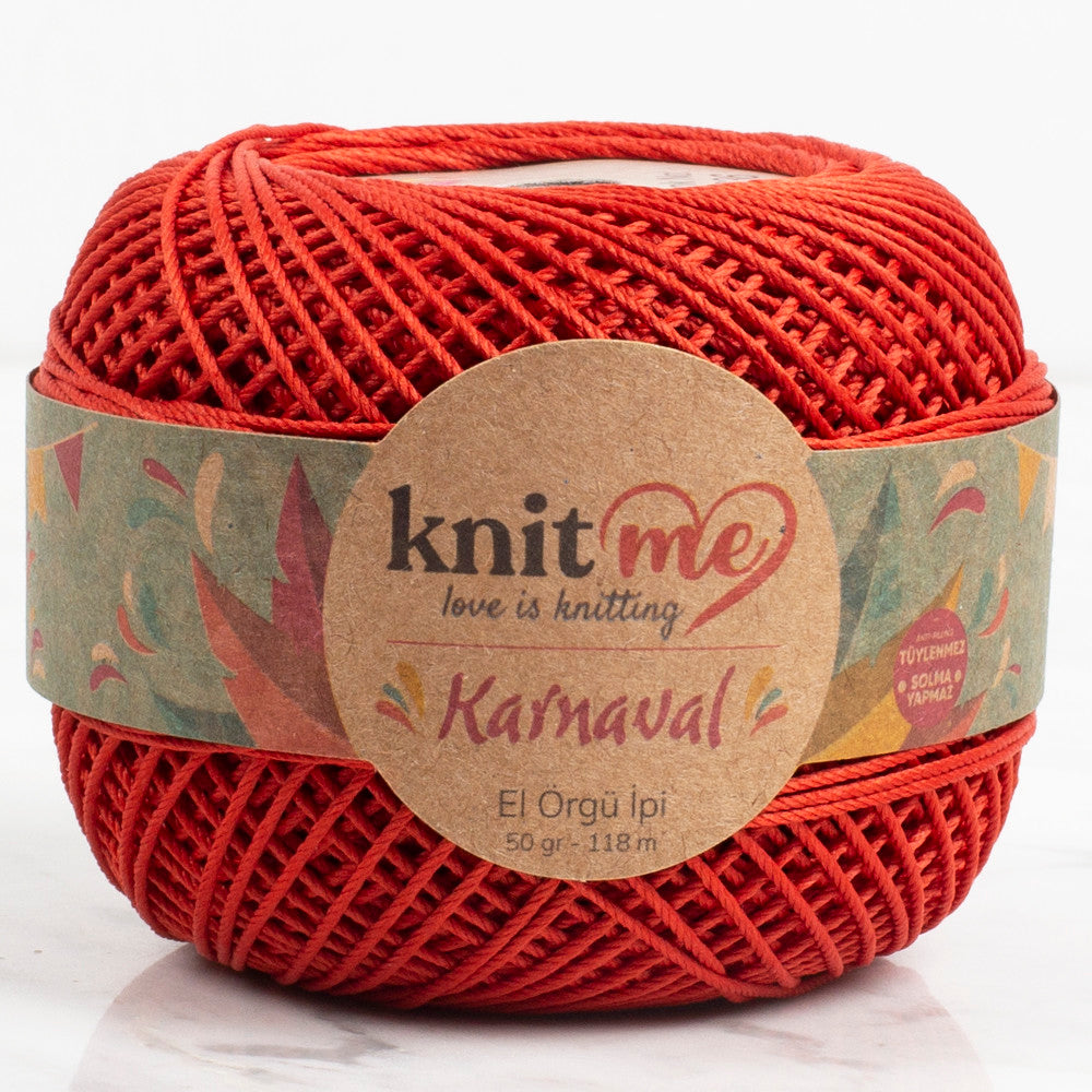 Knit Me Karnaval Knitting Yarn, Brick - 02236