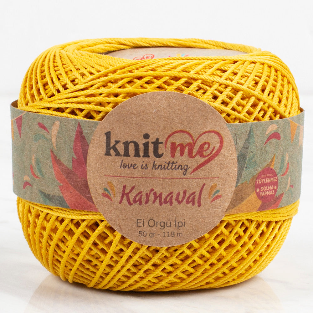 Knit Me Karnaval Knitting Yarn, Yellow - 03010