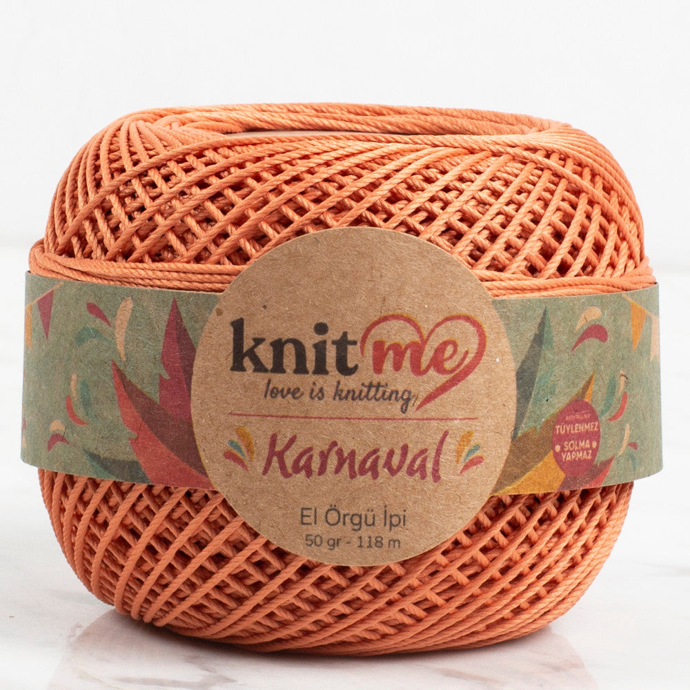 Knit Me Karnaval Knitting Yarn, Orange - 03402