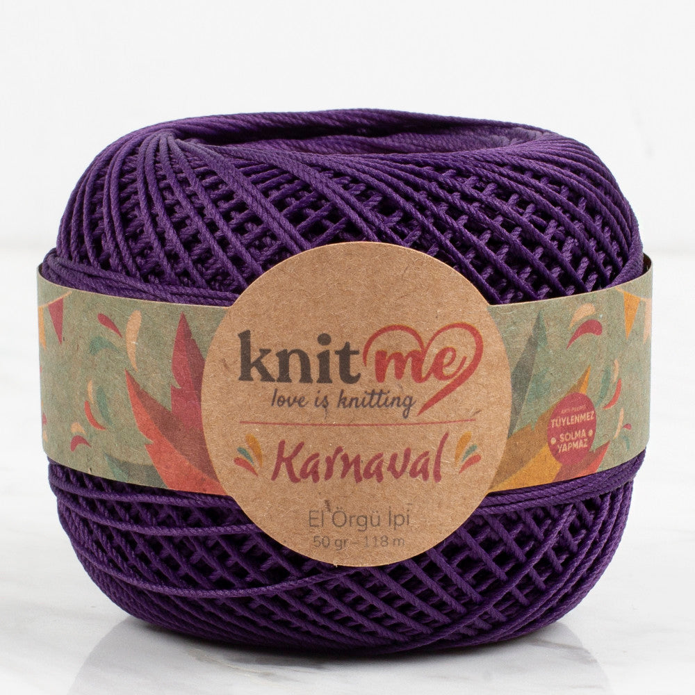 Knit Me Karnaval Knitting Yarn, Aubergine - 6488