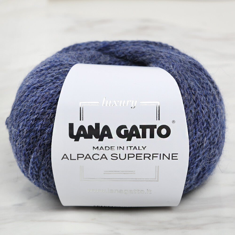 Lana Gatto Alpaca Superfine, Blue - 8138