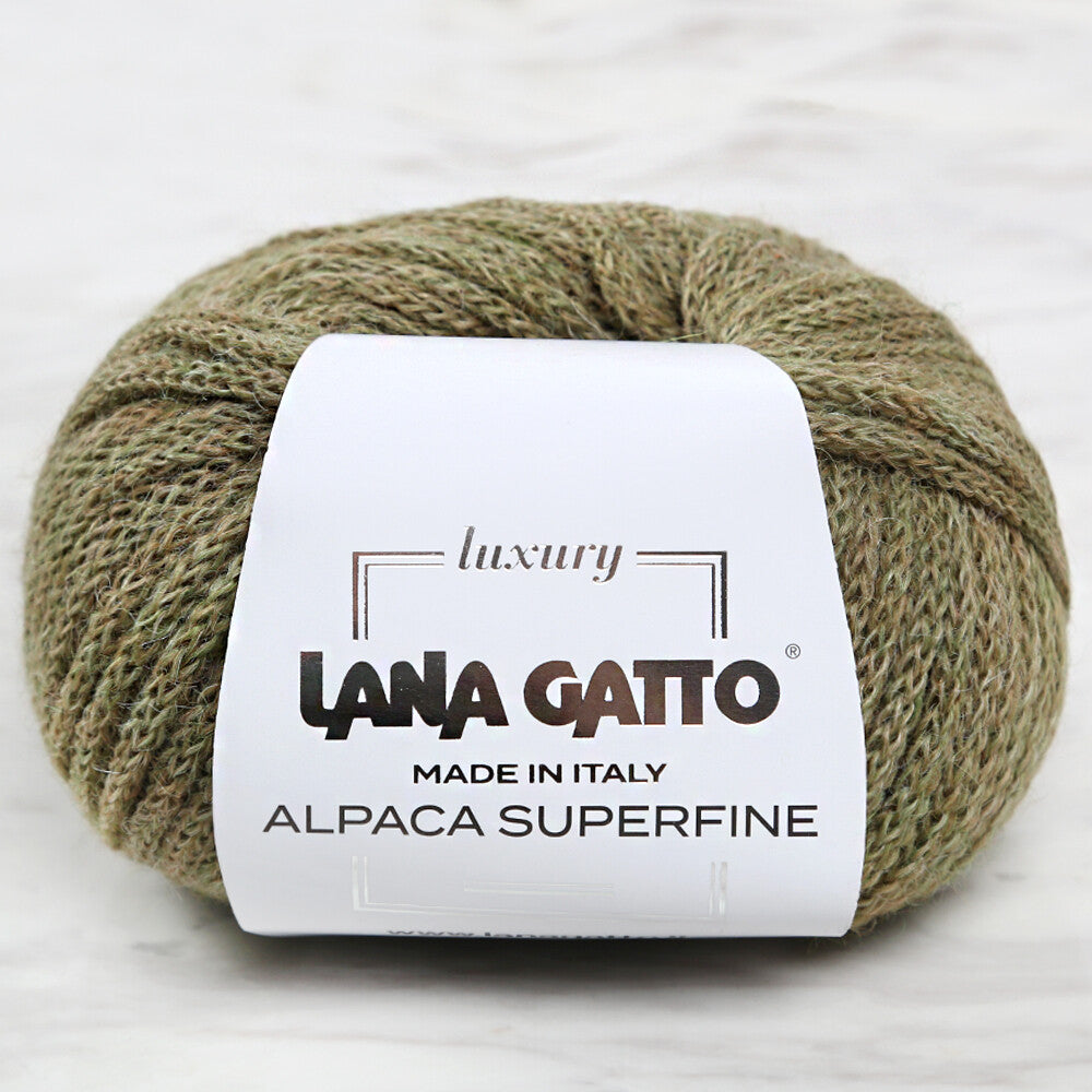 Lana Gatto Alpaca Superfine, Green - 9070