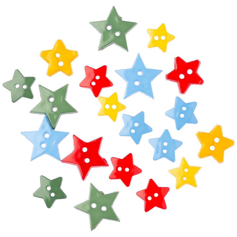 Buttons & Galore Decorative Baby Button, Stars