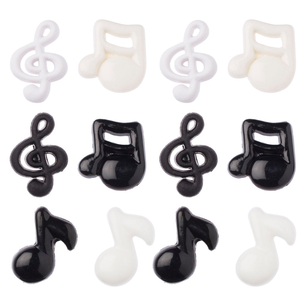 Buttons & Galore Decorative Baby Button, Music Notes