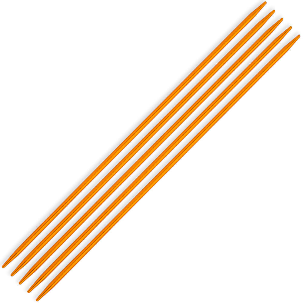 Kartopu Double Pointed Needle, Metal, 3.5 mm 20 cm, Yellow