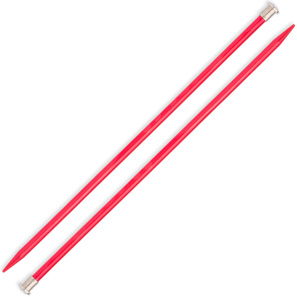 Kartopu Knitting Needle, Metal, 8 mm 35cm, Red
