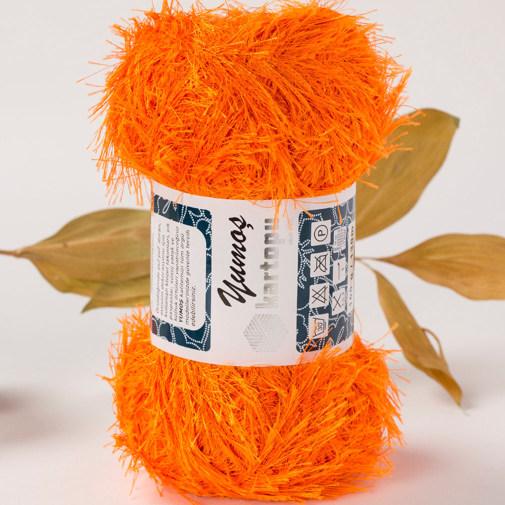 Kartopu 5 Skeins Yumos Knitting Yarn, Orange - K205