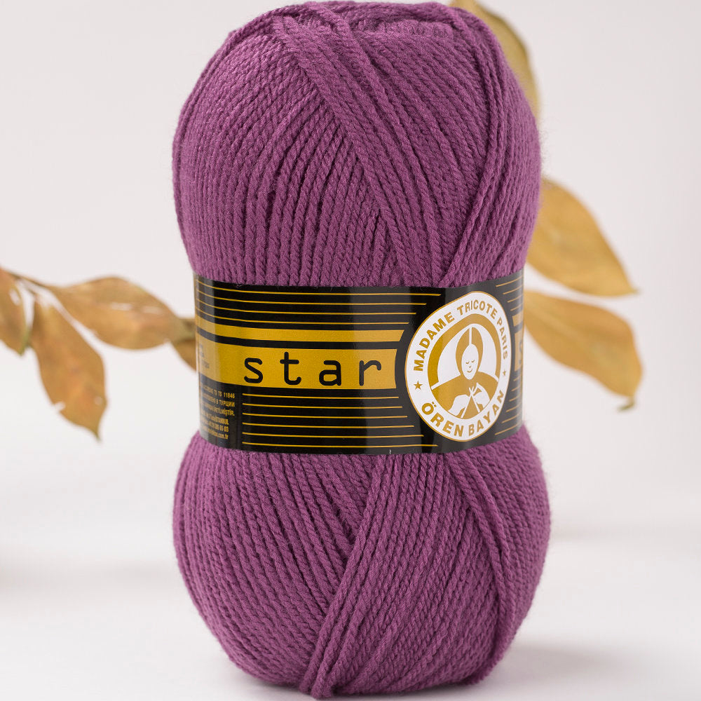 Madame Tricote Paris Star Knitting Yarn, Purple - 104-1754