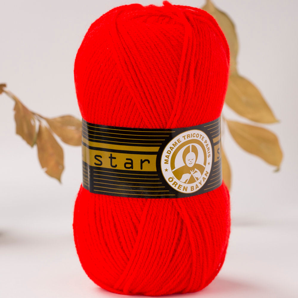 Madame Tricote Paris Star Knitting Yarn, Red - 32-1754