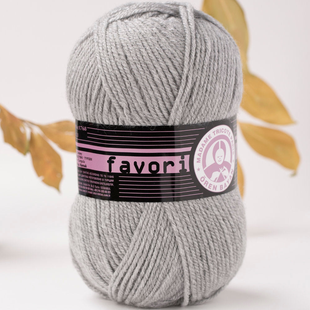 Madame Tricote Paris Favori Knitting Yarn, Grey - 7-1768