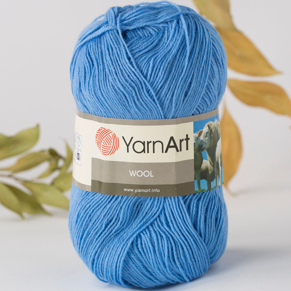 YarnArt Wool Yarn, Blue - 9638