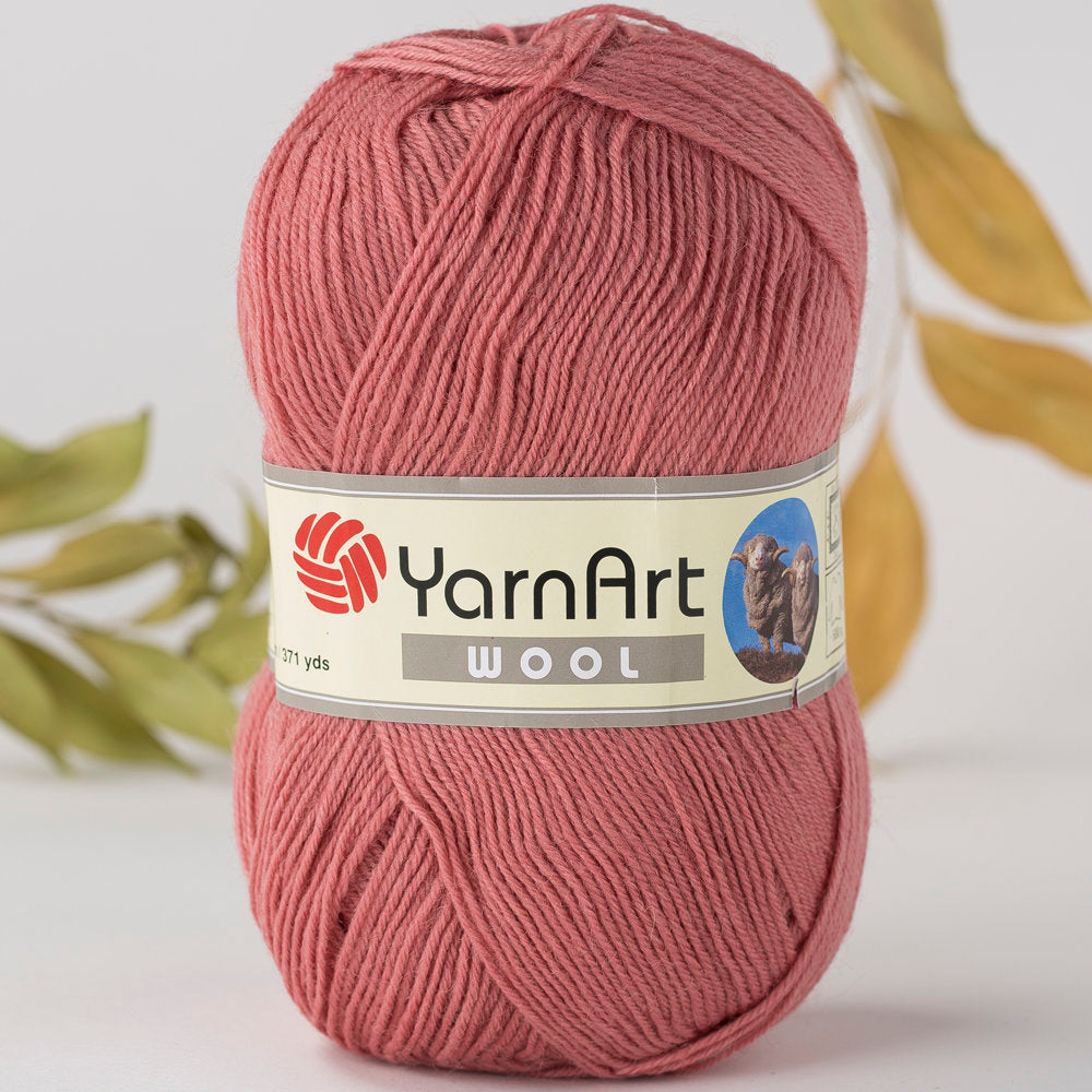 YarnArt Wool Yarn, Pink - 357