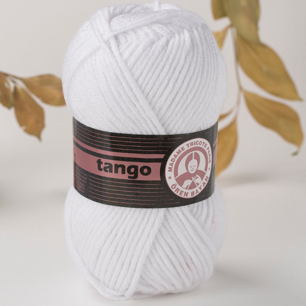 Madame Tricote Paris Tango/Tanja Knitting Yarn, White - 000-1771