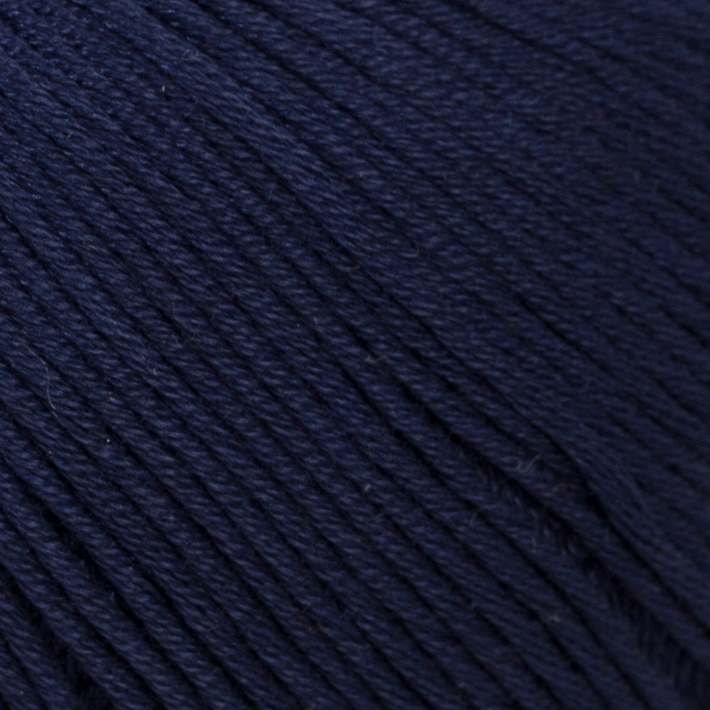 La Mia Mercerized Cotton Yarn, Dark Blue - 117
