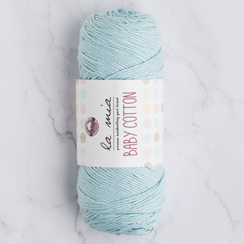 La Mia Baby Cotton Yarn, Light Blue - L036