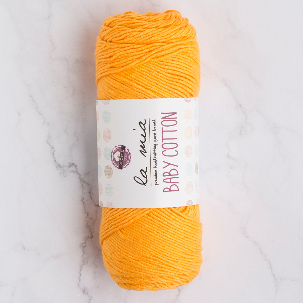 La Mia Baby Cotton Yarn, Orange - L037
