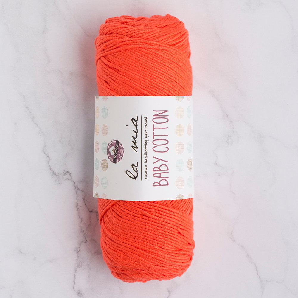 La Mia Baby Cotton Yarn, Vermilion - L038