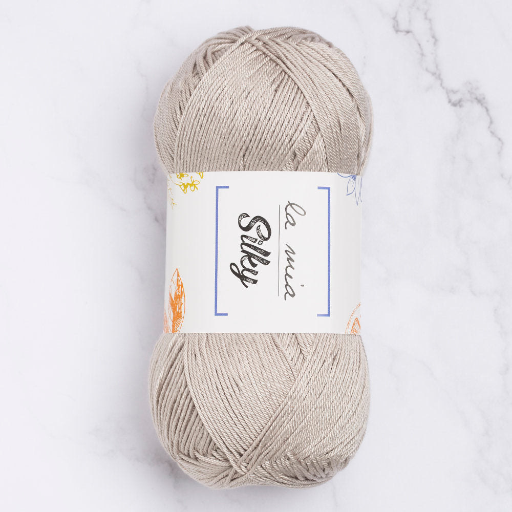 La Mia Silky Yarn, Grey - L009