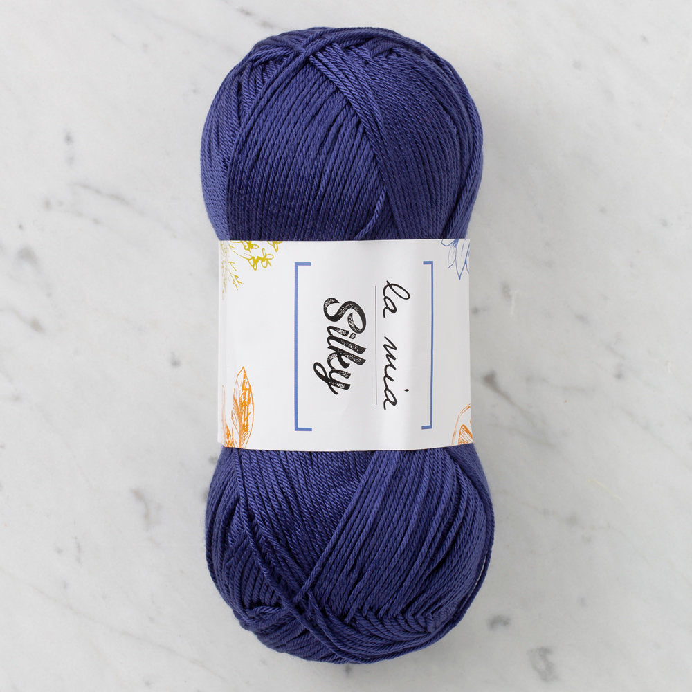 La Mia Silky Yarn, Navy Blue - L023