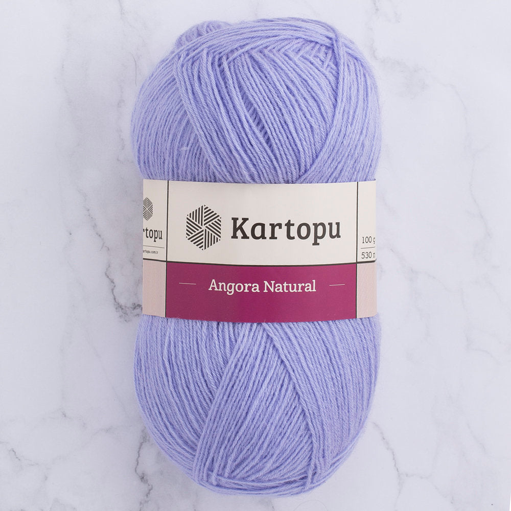 Kartopu Angora Natural Knitting Yarn, Lilac - K1717