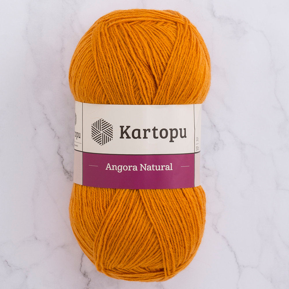 Kartopu Angora Natural Knitting Yarn, Honey Color - K1854