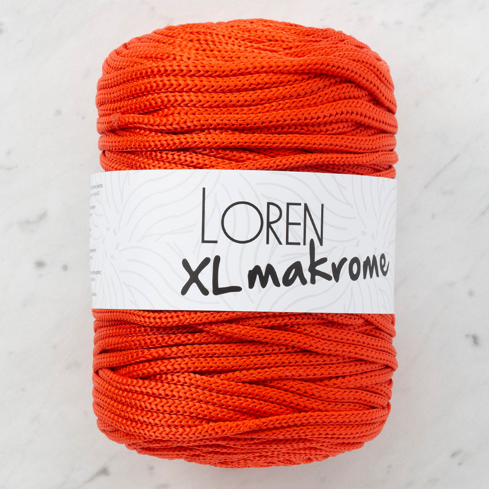 Loren XL Makrome Cord, Orange - R045