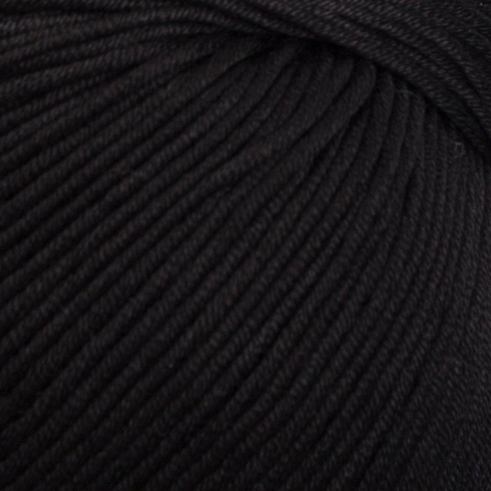 La Mia XL Mercerized Cotton Yarn, Black - 1