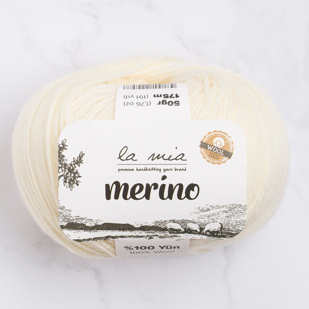 La Mia Merino Yarn, Cream - L081