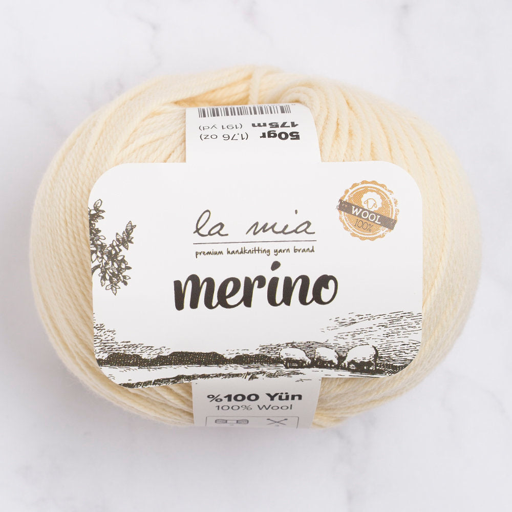 La Mia Merino Yarn, Cream - L075