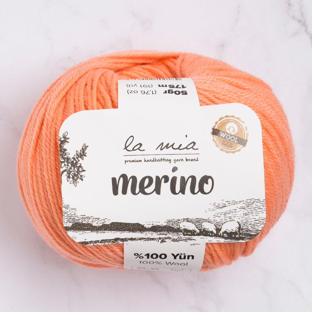 La Mia Merino Yarn, Salmon Pink - L089