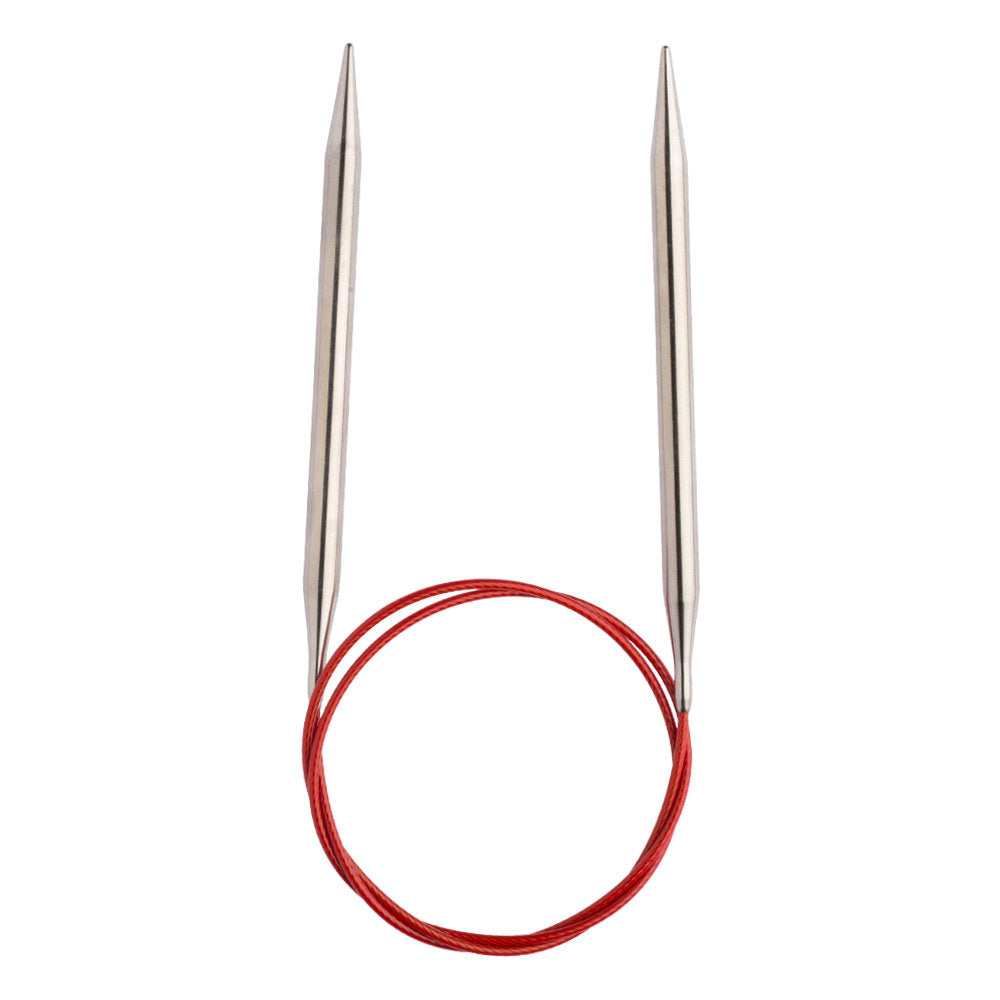 ChiaoGoo Red Lace 8.00 mm 100 cm Stainless Steel Circular Needle - 7040-11