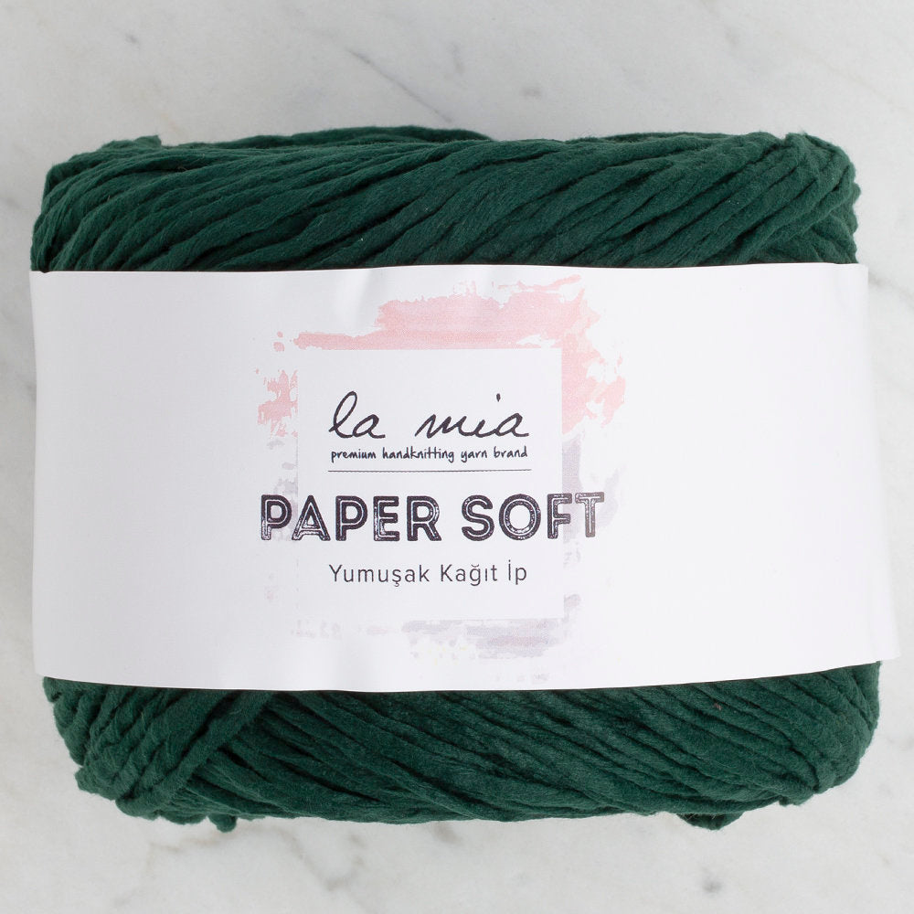 La Mia Paper Soft Yarn, Green - L128