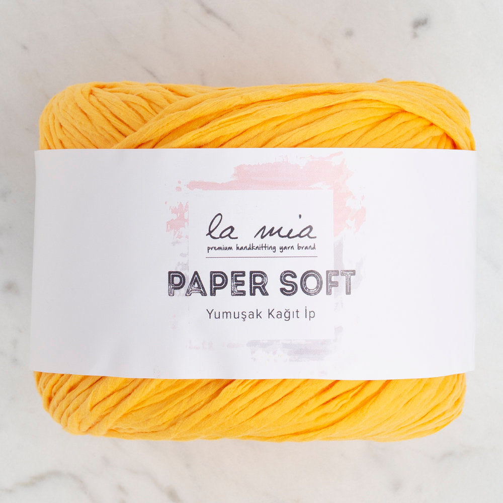 La Mia Paper Soft Yarn, Yellow - L003