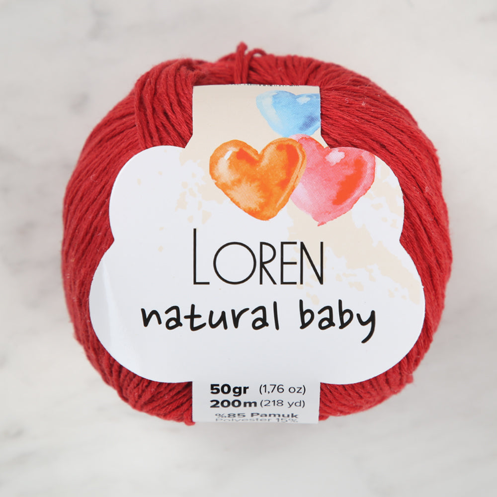 Loren Natural Baby Yarn, Claret - R099