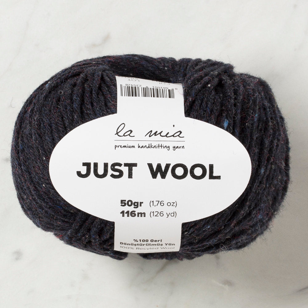 La Mia Just Wool Yarn, Dark Navy Blue - LT012