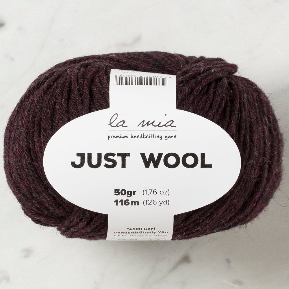 La Mia Just Wool Yarn, Plum - LT009