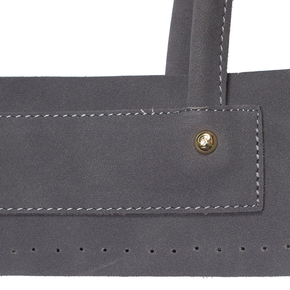 Loren Nubuck Bag handle and Sole Set, Grey