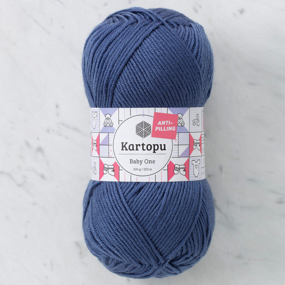 Kartopu Baby One Knitting Yarn, Navy Blue - K1533