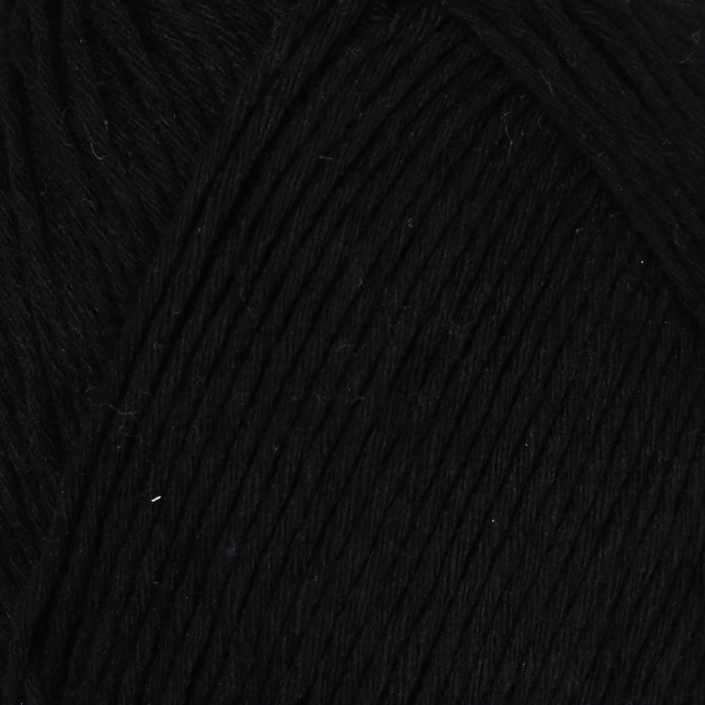 Loren Natural Cotton Yarn, Black - R004