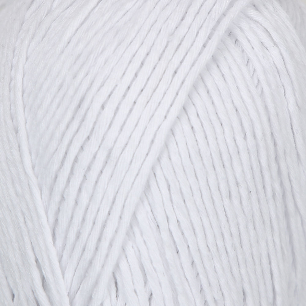 Loren Natural Cotton Yarn, White - R001